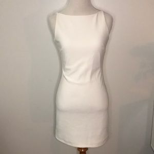 White sleeveless dress